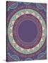 Tribal Bohemian Mandala Background with round Ornament Pattern-Marish-Stretched Canvas