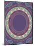 Tribal Bohemian Mandala Background with round Ornament Pattern-Marish-Mounted Art Print