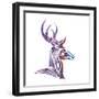 Tribal Buck 2-Melody Hogan-Framed Art Print