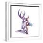 Tribal Buck 2-Melody Hogan-Framed Art Print