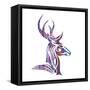 Tribal Buck 2-Melody Hogan-Framed Stretched Canvas