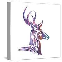 Tribal Buck 2-Melody Hogan-Stretched Canvas