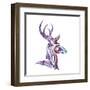 Tribal Buck 2-Melody Hogan-Framed Art Print