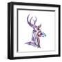 Tribal Buck 2-Melody Hogan-Framed Art Print