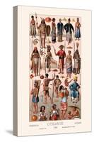 Tribal Clothing of Oceania-Racinet-Stretched Canvas