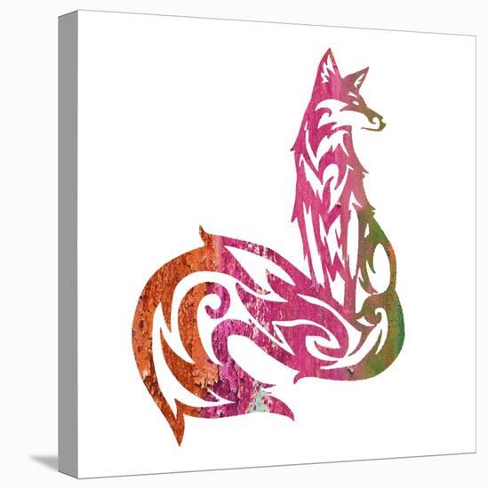 Tribal Fox 2-Melody Hogan-Stretched Canvas