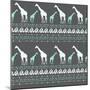 Tribal Giraffes-Joanne Paynter Design-Mounted Giclee Print