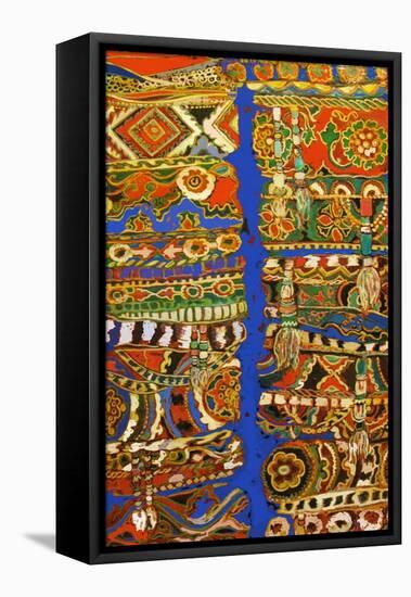 Tribal Hats-Linda Arthurs-Framed Stretched Canvas
