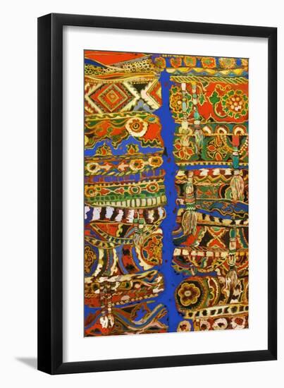 Tribal Hats-Linda Arthurs-Framed Premium Giclee Print