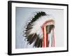 Tribal Headdress, Sioux Tribe (Textile and Feathers)-American-Framed Giclee Print