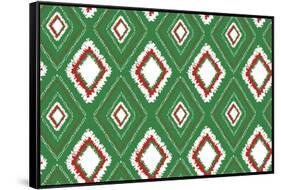 Tribal Ikat-Joanne Paynter Design-Framed Stretched Canvas