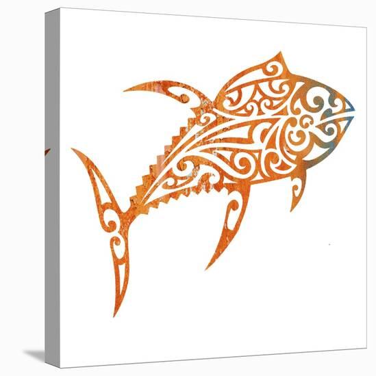 Tribal Koi 2-Melody Hogan-Stretched Canvas