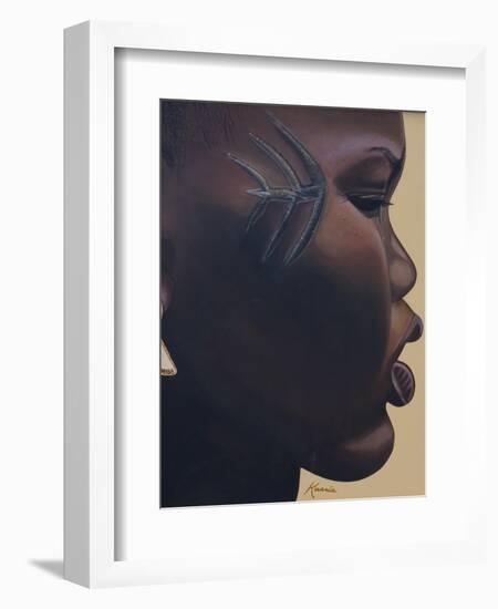 Tribal Mark, 2007-Kaaria Mucherera-Framed Premium Giclee Print