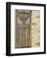 Tribal Mask-Dominique Gaudin-Framed Art Print