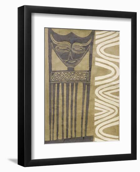 Tribal Mask-Dominique Gaudin-Framed Art Print