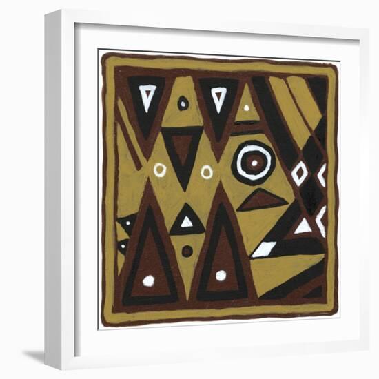 Tribal Rhythms II-Virginia A. Roper-Framed Art Print