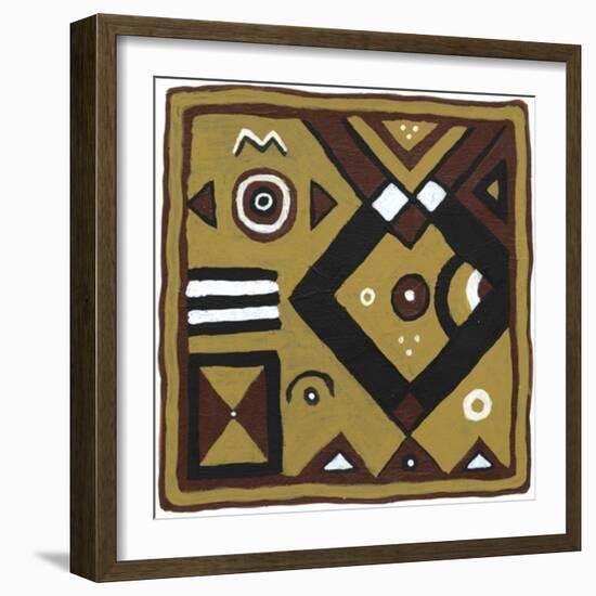 Tribal Rhythms IV-Virginia A. Roper-Framed Art Print