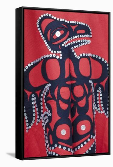 Tribal Robe, Chief Shakes Tribal House, Wrangell, Alaska, USA-Jaynes Gallery-Framed Stretched Canvas