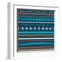 Tribal Striped Seamless Pattern.-Vodoleyka-Framed Art Print