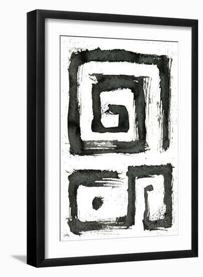 Tribal Swirls III-Elizabeth Medley-Framed Art Print