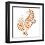 Tribal Timber 1-Melody Hogan-Framed Art Print