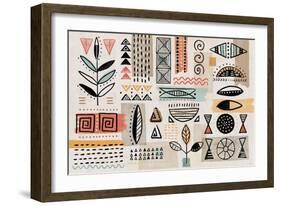 Tribal Tones I-Veronique Charron-Framed Art Print