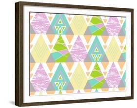 Tribal Triangles-Joanne Paynter Design-Framed Giclee Print