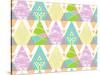 Tribal Triangles-Joanne Paynter Design-Stretched Canvas