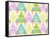 Tribal Triangles-Joanne Paynter Design-Framed Stretched Canvas