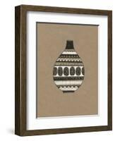 Tribal Vase 1-Natasha Marie-Framed Giclee Print