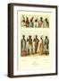 Tribe Members in Headdress and Full Costume-null-Framed Art Print