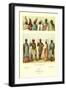 Tribe Members in Headdress and Full Costume-null-Framed Art Print