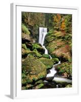 Triberg Waterfall in Autumn, Black Forest, Baden-Wurttemberg, Germany-null-Framed Photographic Print