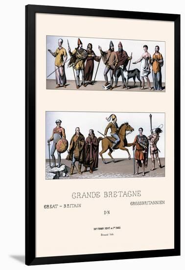 Tribes of Great Britain-Racinet-Framed Art Print