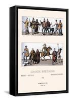 Tribes of Great Britain-Racinet-Framed Stretched Canvas