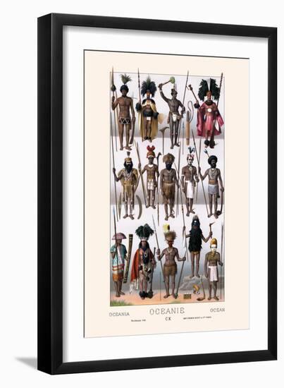 Tribes of Oceania-Racinet-Framed Art Print