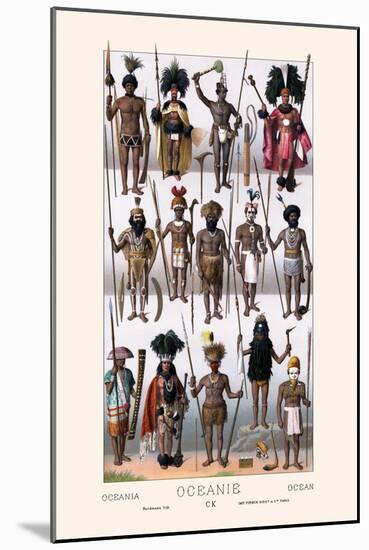 Tribes of Oceania-Racinet-Mounted Art Print