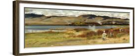 Tribesmen by Lake Tarawera, Near Rotorua, New Zealand-Girolamo Pieri Nerli-Framed Giclee Print