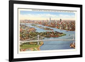 Triborough Bridge, View of Hell Gate, New York City-null-Framed Art Print