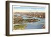 Triborough Bridge, View of Hell Gate, New York City-null-Framed Art Print