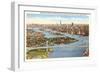 Triborough Bridge, View of Hell Gate, New York City-null-Framed Art Print