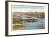 Triborough Bridge, View of Hell Gate, New York City-null-Framed Art Print