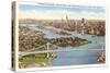 Triborough Bridge, View of Hell Gate, New York City-null-Stretched Canvas