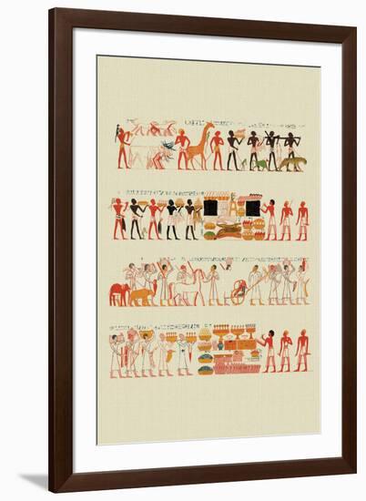 Tributaries from the Tomb of Rekhmara at Thebes-J. Gardner Wilkinson-Framed Art Print