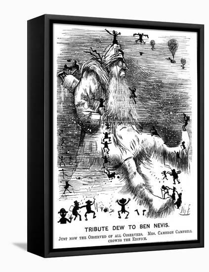 Tribute Dew to Ben Nevis, 1883-Harry Furniss-Framed Stretched Canvas