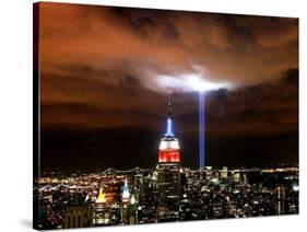 "Tribute in Light" Illuminates the Sky Over Manhattan-null-Stretched Canvas