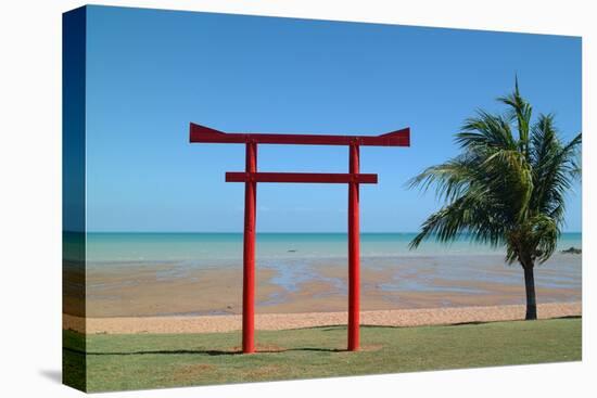 Tribute Memorial to the Pearl Fishermen Who Worked Here, Broome, Western Australia-Natalie Tepper-Stretched Canvas