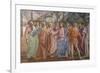 Tribute Money, 1425-27-Masaccio-Framed Art Print