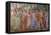 Tribute Money, 1425-27-Masaccio-Framed Stretched Canvas