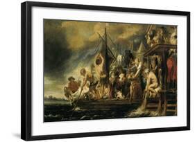 Tribute Money-Jacob Jordaens-Framed Art Print